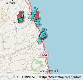 Mappa Via Carducci, 63827 Altidona FM, Italia (7.25)