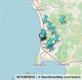 Mappa Via del Passaggino, 57027 San Vincenzo LI, Italia (6.8)