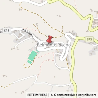 Mappa Piazza Giacomo Leopardi, 3, 63838 Belmonte Piceno, Fermo (Marche)