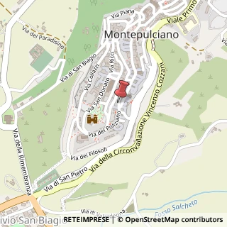 Mappa Via del Teatro, 18, 53045 Montepulciano, Siena (Toscana)