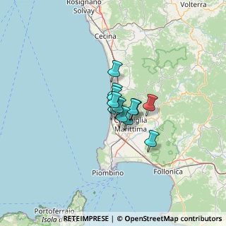 Mappa Via Falcone e Borsellino, 57027 San Vincenzo LI, Italia (5.82583)