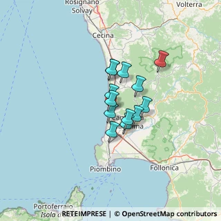 Mappa Via Falcone e Borsellino, 57027 San Vincenzo LI, Italia (8.48154)