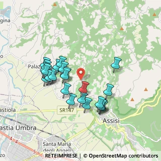 Mappa Via S. Fortunato, 06081 Assisi PG, Italia (1.724)