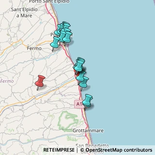 Mappa Via Nazario Sauro, 63016 Pedaso FM, Italia (6.29)
