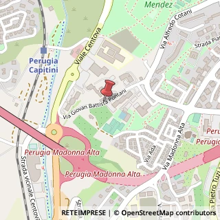 Mappa Via Giovanni Battista Pontani, 4, 06128 Perugia, Perugia (Umbria)