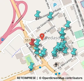 Mappa Via G.Spontini, 63827 Pedaso FM, Italia (0.1245)
