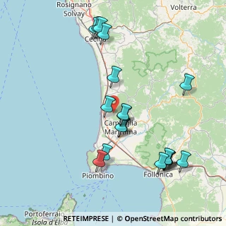 Mappa San Carlo Capolinea, 57027 San Vincenzo LI, Italia (17.88579)