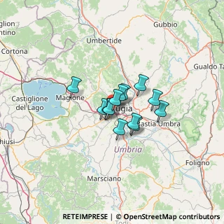 Mappa Via E, 06128 Perugia PG, Italia (7.47615)
