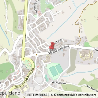 Mappa Via Elio Bernabei, 21, 53045 Montepulciano, Siena (Toscana)