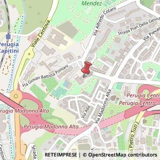 Mappa Via Alfredo Cotani, 1, 06128 Perugia, Perugia (Umbria)