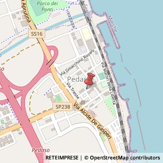Mappa Via Giacomo Leopardi,  20, 63016 Pedaso, Fermo (Marche)