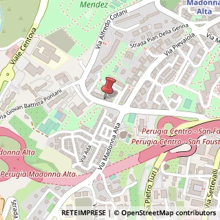 Mappa Via Alfredo Cotani, 56, 06128 Perugia, Perugia (Umbria)