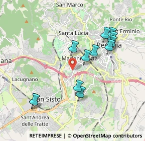 Mappa Fisomedical Center, 06100 Perugia PG, Italia (1.9775)