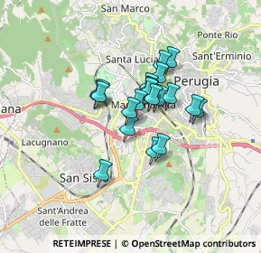 Mappa Fisomedical Center, 06100 Perugia PG, Italia (1.169)