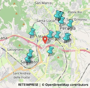 Mappa Fisomedical Center, 06100 Perugia PG, Italia (1.88533)