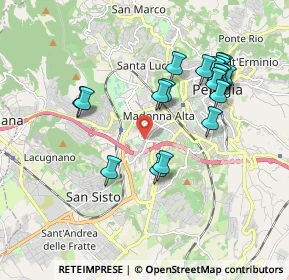 Mappa Fisomedical Center, 06100 Perugia PG, Italia (1.945)