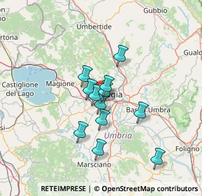 Mappa Fisomedical Center, 06100 Perugia PG, Italia (10.415)