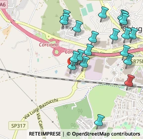 Mappa Via Camillo Bozza, 06073 Corciano PG, Italia (0.593)