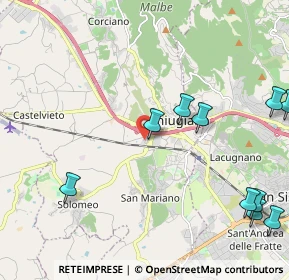 Mappa Via Camillo Bozza, 06073 Corciano PG, Italia (3.22154)