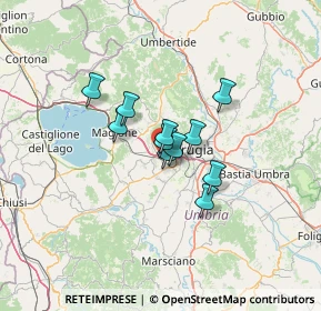 Mappa Via Veretti, 06073 Corciano PG, Italia (8.30455)
