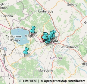 Mappa Via Giuseppe Verdi, 06073 Corciano PG, Italia (5.56364)