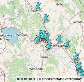 Mappa Via Gaetano Salvemini, 06126 Perugia PG, Italia (17.54933)