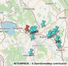 Mappa Via Gaetano Salvemini, 06126 Perugia PG, Italia (13.90929)