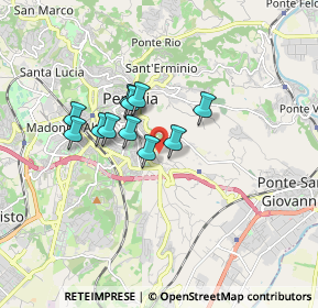 Mappa Via Gaetano Salvemini, 06126 Perugia PG, Italia (1.29455)