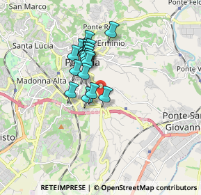 Mappa Via Gaetano Salvemini, 06126 Perugia PG, Italia (1.382)