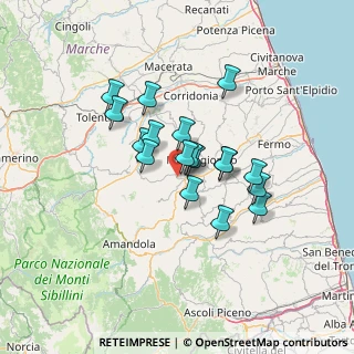 Mappa Str. Faleriense a Valle, 63020 Falerone FM, Italia (10.51444)