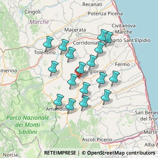 Mappa Strada Faleriense a Valle, 63020 Falerone FM, Italia (12.67353)
