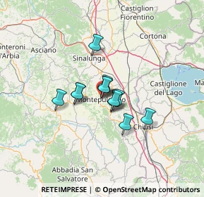 Mappa Piazzale dello Sterro, 53045 Montepulciano SI, Italia (7.84083)