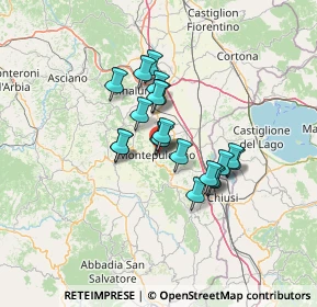 Mappa Piazzale dello Sterro, 53045 Montepulciano SI, Italia (9.741)