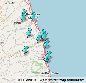 Mappa Via Pirandello, 63827 Pedaso FM, Italia (6.18182)