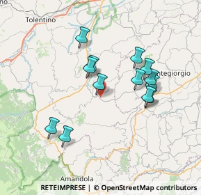 Mappa 62020 Sant'Angelo in Pontano MC, Italia (6.74538)