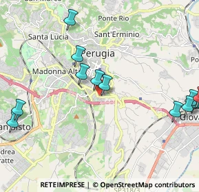 Mappa Via G. Galilei, 06126 Perugia PG, Italia (2.6225)