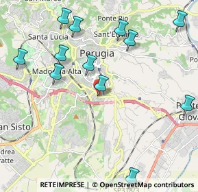 Mappa Piazza Gabriele d'Annunzio, 06126 Perugia PG, Italia (2.52667)