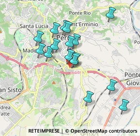 Mappa Piazza Gabriele d'Annunzio, 06126 Perugia PG, Italia (1.7375)