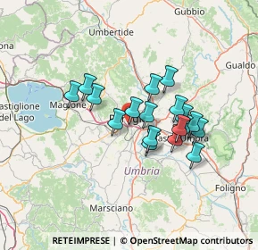 Mappa Via G. Galilei, 06126 Perugia PG, Italia (11.03333)