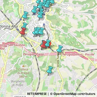 Mappa Via della Pallotta, 06121 Perugia PG, Italia (1.25)
