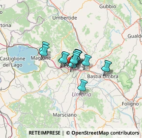 Mappa Via Federico Faruffini, 06128 Perugia PG, Italia (6.89286)