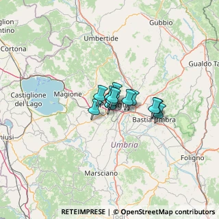 Mappa Via Federico Faruffini, 06128 Perugia PG, Italia (5.95333)