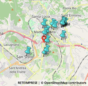 Mappa Strada Bellocchio S. Faustino, 06128 Perugia PG, Italia (1.55125)