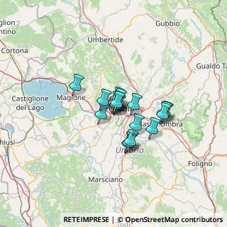 Mappa Strada Bellocchio S. Faustino, 06128 Perugia PG, Italia (7.89389)