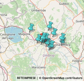 Mappa Strada Bellocchio S. Faustino, 06128 Perugia PG, Italia (7.46385)