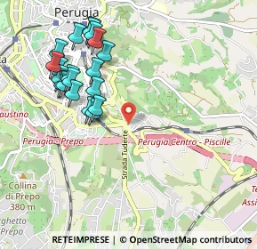 Mappa Via Piscille, 06126 Perugia PG, Italia (1.1035)
