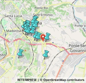 Mappa Via Piscille, 06126 Perugia PG, Italia (1.59588)