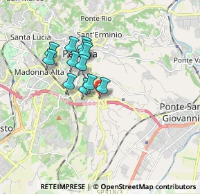 Mappa Via Piscille, 06126 Perugia PG, Italia (1.43833)