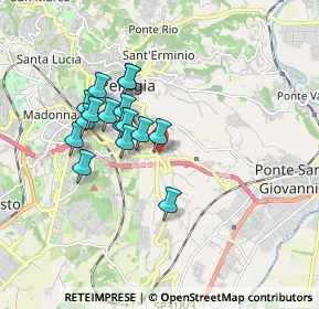 Mappa Via Piscille, 06126 Perugia PG, Italia (1.5125)