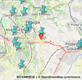 Mappa Via Piscille, 06126 Perugia PG, Italia (2.78)